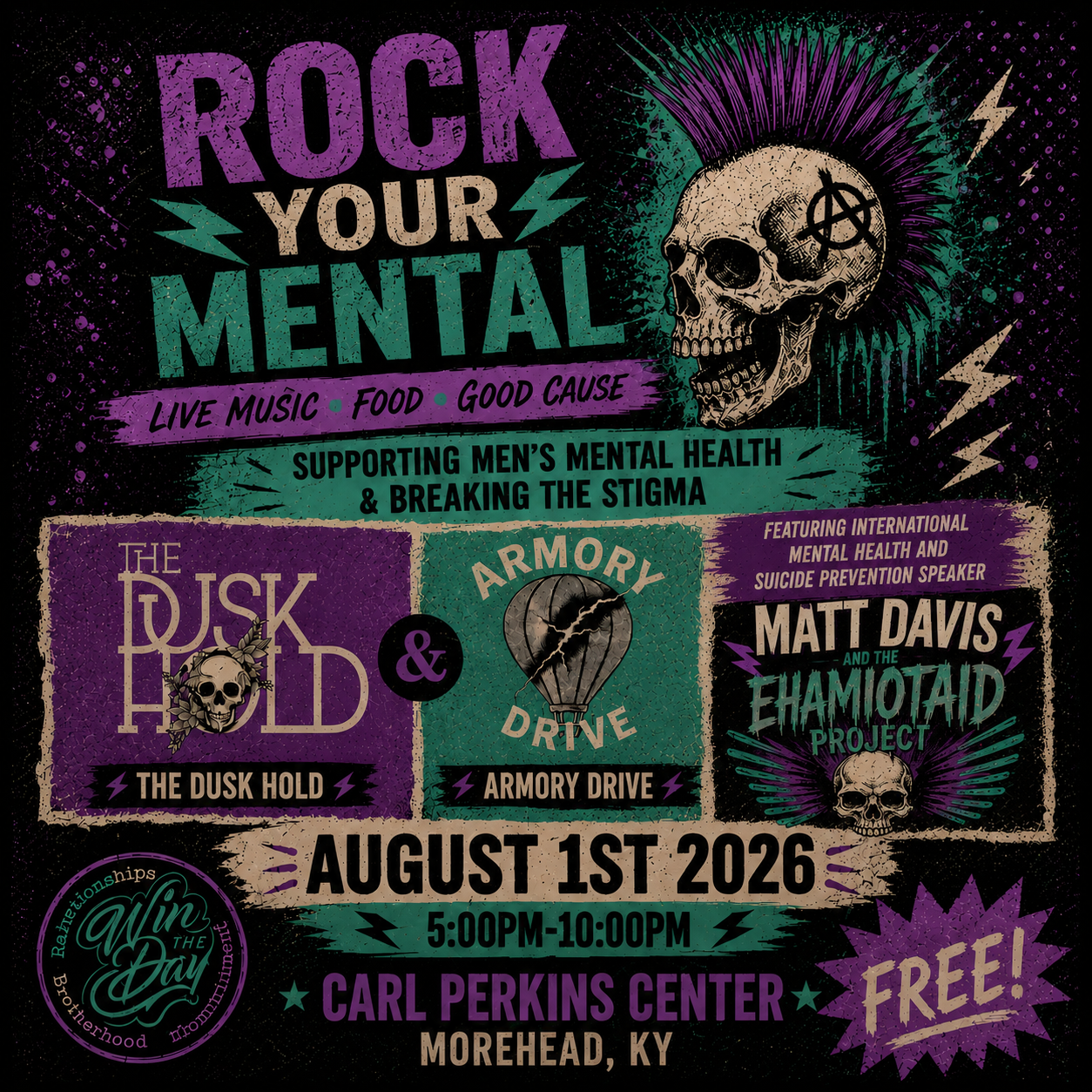 Rock Your Mental Event Flyer